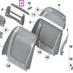 Lumină LED insert scaun confort SCHWARZ - BMW Nu rata