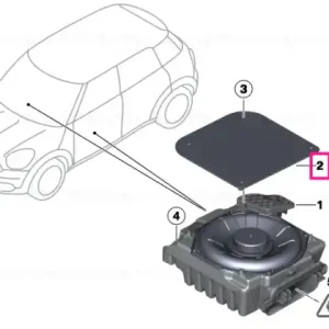 Plată sigură Ornament difuzor central - BMW - Mini