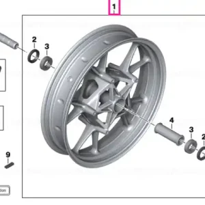Reduceri Black front wheel 3,5X17 - BMW Motorrad