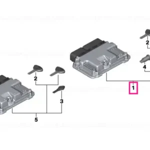 Set, 1-key locking w/ BMSK ECU (code) - BMW Motorrad Ultima șansă