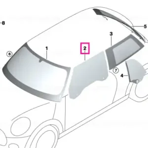 Door window, left - BMW - Mini Preferatul clienților