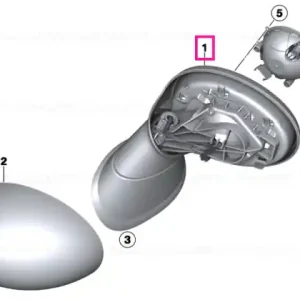 Ultima șansă heated outside mirror, left PF/EC - BMW - Mini