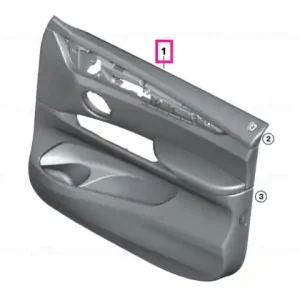 Vezi acum Door lining leather front right SCHWARZ - BMW