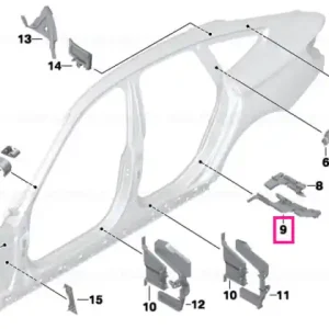 Shaped part, entrance, outer rear - BMW Reducere specială