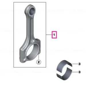 Retur ușor Set biela L=139,29MM - BMW - Mini