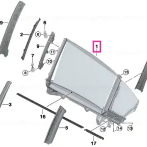 Right rear door sun blind - BMW Calitate înaltă