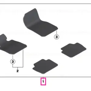 Set covorase fata/spate, Velur, Antracit - BMW Seria 3 F30 F31 F80 M3 Cel mai vândut