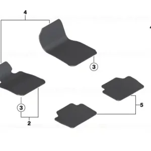 Set covorase Velours ANTHRAZIT - BMW Livrare rapidă