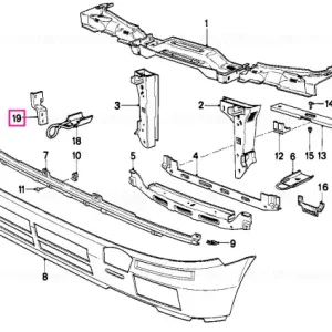 Reinforcement left - BMW Expediere rapidă