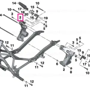 Frame endpiece, left SCHWARZ - BMW Motorrad Ieftin