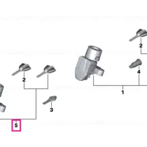 Set, keys, with ring aerial, encoded - BMW Motorrad Retur ușor