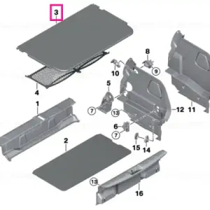 Ieftin Floor carpet, luggage compartment - BMW - Mini