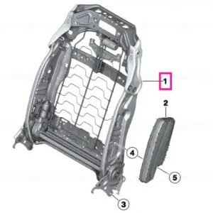 Backrest frame, basic seat - BMW Cumpără acum