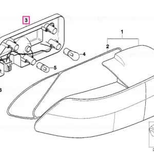 Rght bulb carrier f white turn indicator - BMW Ofertă