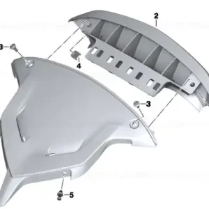 Plată securizată Capac reglaj parbriz - BMW Motorrad