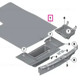 Bestseller Floor carpet, luggage compartment - BMW