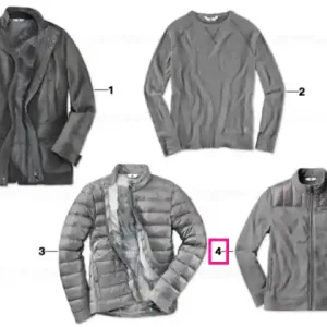 BMW fleece jacket, men SPACE GREY, XXL Preț redus