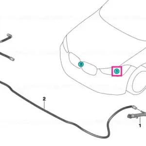 Spray nozzle right - BMW Disponibil imediat