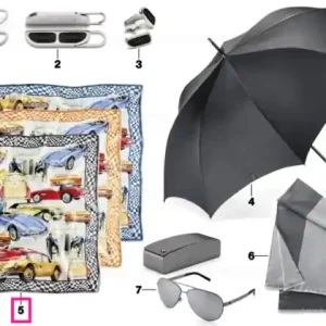 BMW Iconic silk scarf SPACE GREY Ofertă de sezon