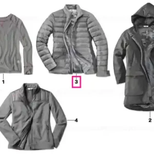BMW jacket ladies summer down SPACE GREY, XL Retur gratuit