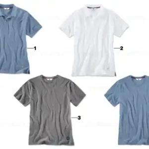 BMW T-Shirt mens V-neck STEEL BLUE, XXL Ofertă