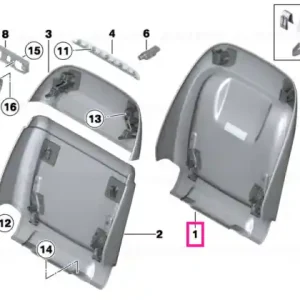 Reduceri Rear section, basis ELFENBEINWEISS - BMW