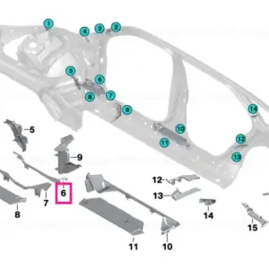 Cel mai bun preț Moulded part column A, bottom ext. left - BMW
