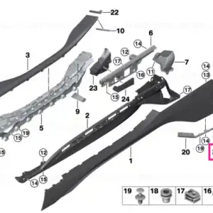 Retur gratuit Stone impact prot., transparent, right - BMW