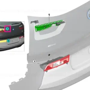 Calitate înaltă Print circ. board, rear lid light right - BMW