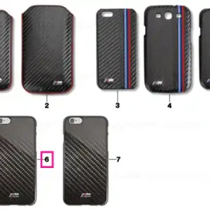 Retur gratuit BMW M hardshell case carbon iPhone 6 BLACK/CARBON