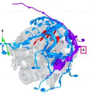 Reducere extra wiring harness, engine trans. module - BMW