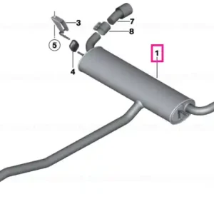 Rear silencer - BMW - Mini Calitate înaltă