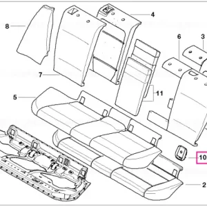 Capac Isofix BEIGE - BMW Preț redus