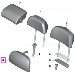 Comfort cushion head restraint SCHWARZ - BMW Reducere specială