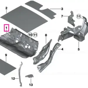 Comandă acum Sound insulation floor rear - BMW