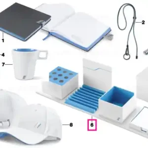 BMW i desk organizer WHITE/BLUE Ieftin
