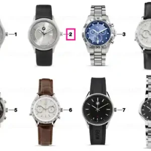 Retur ușor BMW wristwatch, men SILVER/BLACK