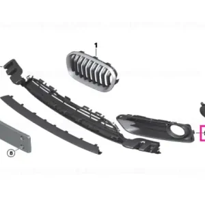 Closed grid, right BASIS - BMW Retur gratuit