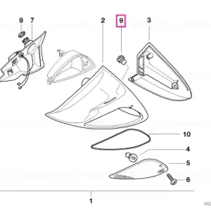 Rubber grommet - BMW Motorrad Lichidare de stoc