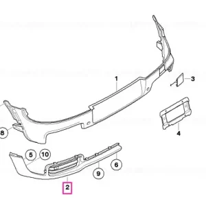 Ornament spate jos stânga PDC - BMW - Mini Mai ieftin