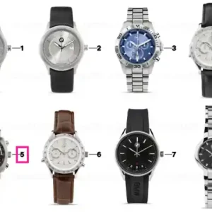 BMW watch unisex chronograph SILVER/BLACK Cel mai vândut