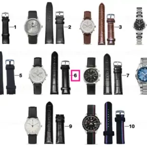 BMW wrist strap, leather, men BLACK Reducere specială