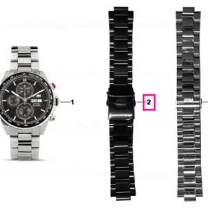 Retur ușor BMW M Wriststrap stainless steel PVD men BLACK