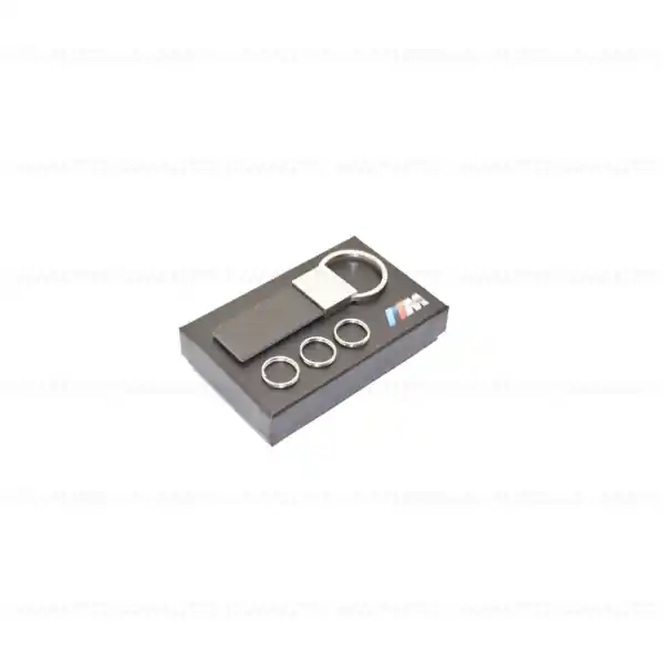 Breloc BMW, logo "M", otel/fibra de carbon, Negru/Argintiu (Black/Silver) Super ofertă