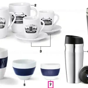 BMW design espresso cup WHITE/BLUE Ofertă de sezon