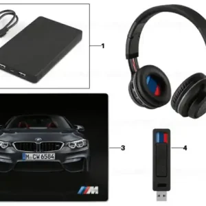 BMW M Lifestyle-Kopfhörer BLACK/RED Ofertă