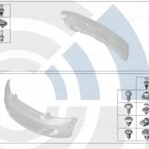 Set elemente montaj bara protectie fata, Kit Value Parts - Mini Cabrio R57, Clubman R55, Coupé R58, Roadster R59, R56 Comandă acum
