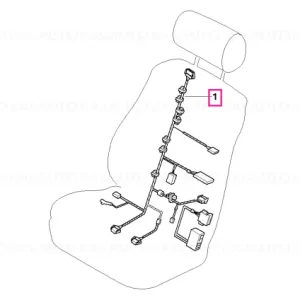 Wiring set seat, driver's side - BMW Nu rata