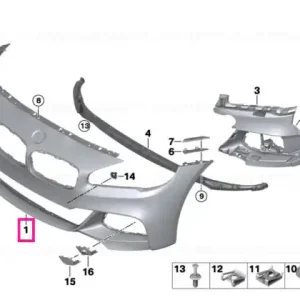 Capac ornamental bara spate PDC/PMA PDC / PMA - BMW Comandă acum