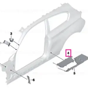 Reduceri Moulded part f column B, interior left - BMW